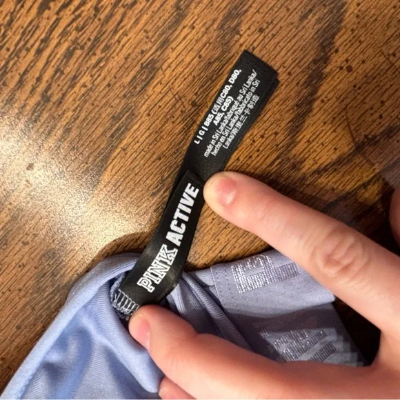 PINK snowflake sports bra Large - Picture 3 of 5